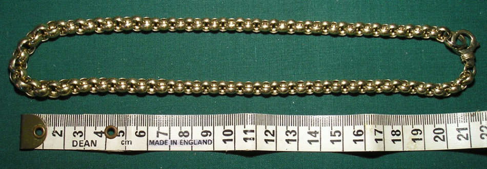 Italian 9ct Yellow Gold Box-Chain Necklace