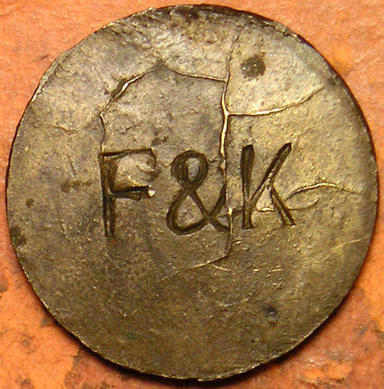 South Africa: Kleiman &  Finchen Three Pence (3d) Token