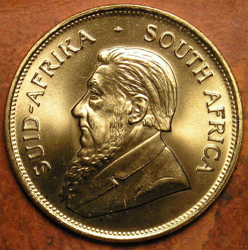 Full 1 oz Gold Krugerrand 1991