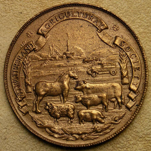 1986 Witwatersrand Agricultural Society Award Medal for Rand Show