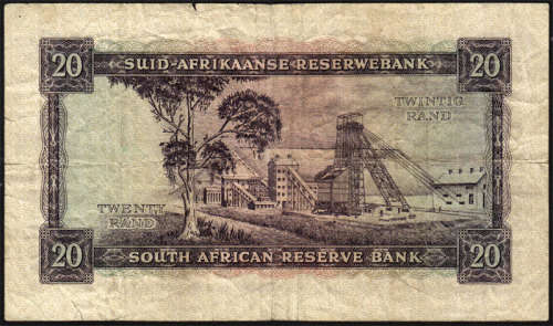 Twenty Rand (R20) Banknote MH de Kock
