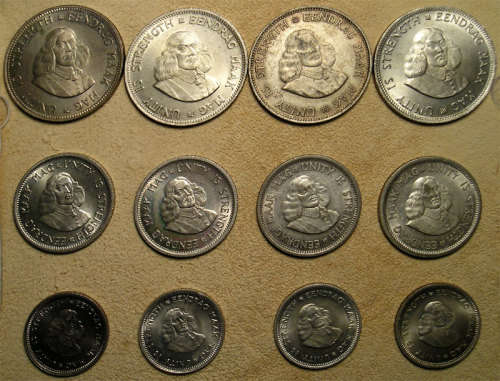 RSA: Four (x4) 20 Cents, 10 Cents, 5 Cents