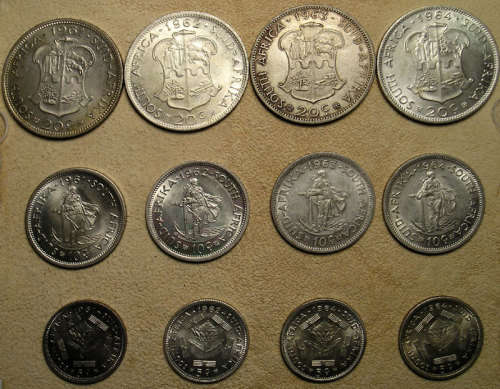 RSA: Four (x4) 20 Cents, 10 Cents, 5 Cents