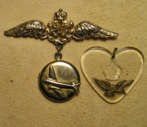 Two Royal Air Force Sweetheat Badges from the Second World War