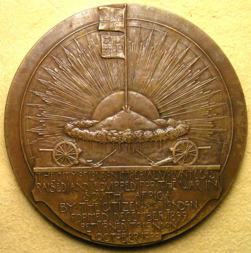 Boer War 1900 Tribute Medal: London City Imperial Volunteers * Massive 225 gm, 77 mm * SCARCE *