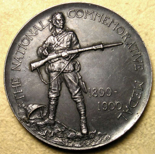 Boer War 1900, National Commemorative or Absent Minded Beggar Silver Medal * RARE *