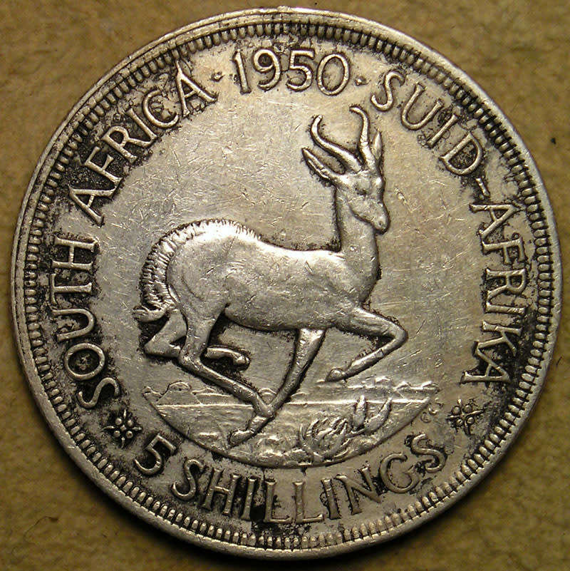 1950 King George VI Silver 5 Shillings *Scarcer Year ** 1 of 2 *