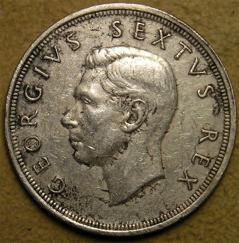 1950 King George VI Silver 5 Shillings *Scarcer Year ** 1 of 2 *
