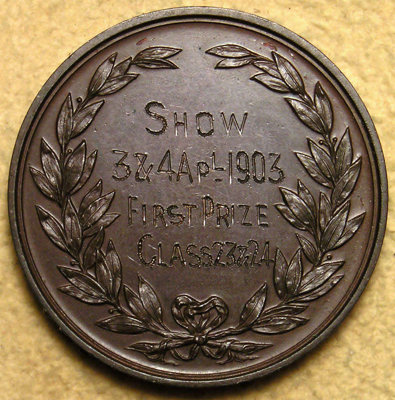 Cape Colony: 1903 Western Province Canine Association Award Medal