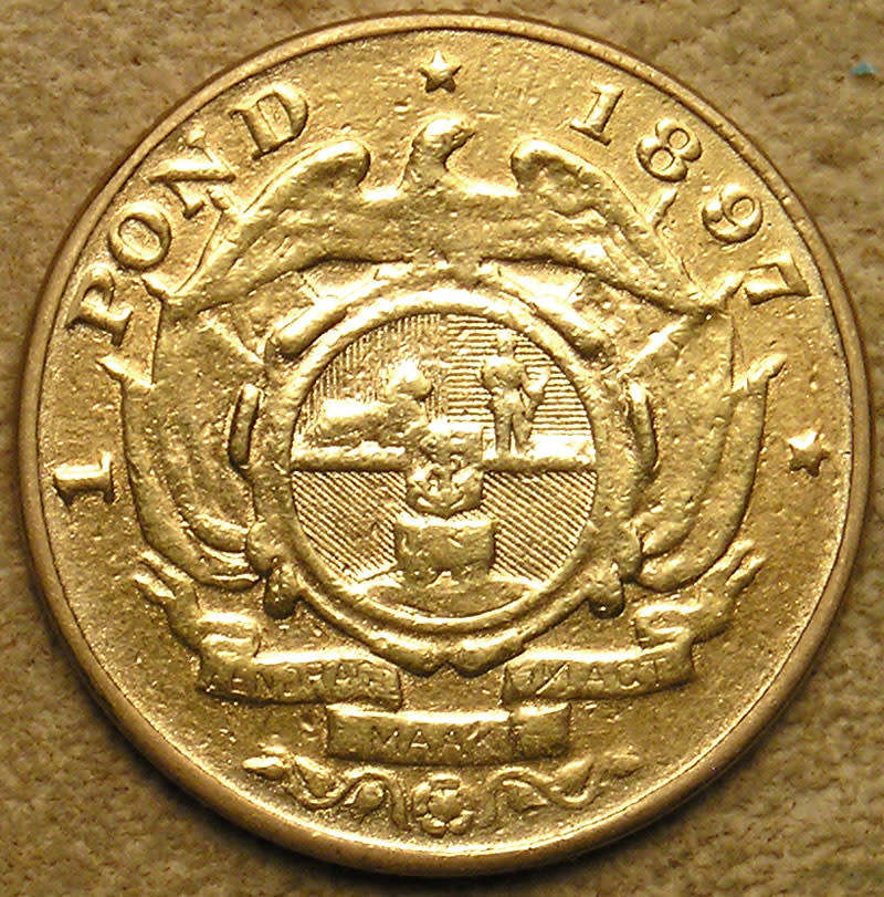 ZAR: 1897 Paul Kruger Gold Pond