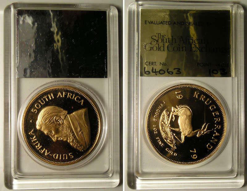!979 Proof Gold 1 Oz Krugerrand South African Gold Coin Exchange