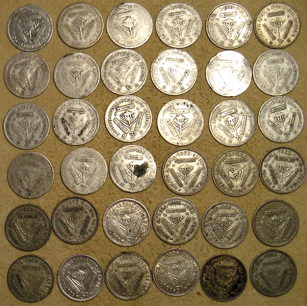 36 x Union Tickey Coins 21 x 80% and 15 x 50%
