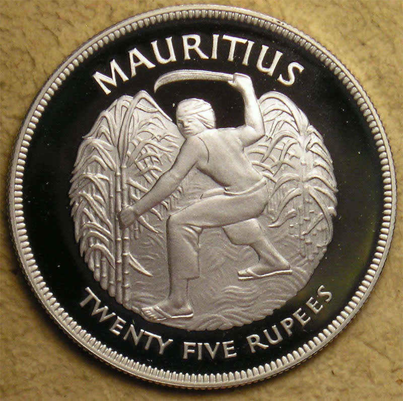 Mauritius: Proof Silver Crown (25 Rupees) for the Silver Jubilee of Queen Elizabeth II in 1977
