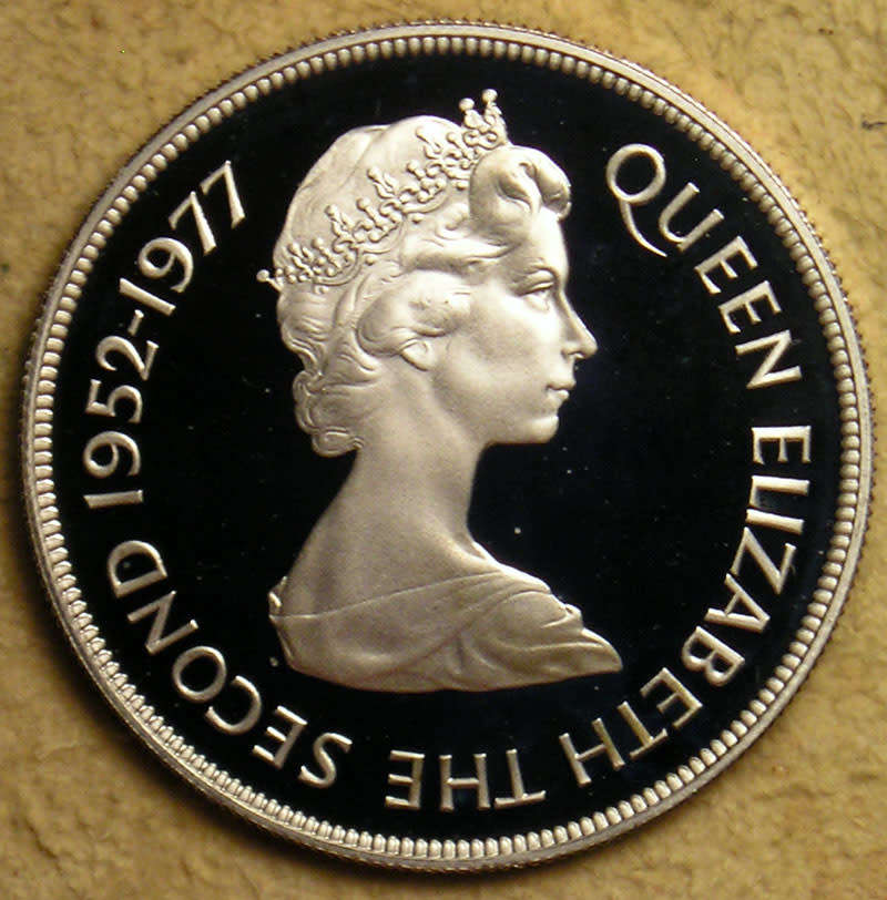 Tristan Da Cunha: Proof Silver Crown (25 Pence) for the Silver Jubilee of Queen Elizabeth II in 1977