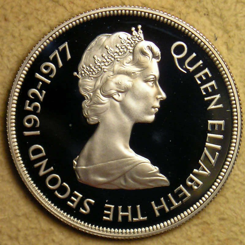 Guernsey: Proof Silver Crown (25 Pence) for the Silver Jubilee of Queen Elizabeth II in 1977