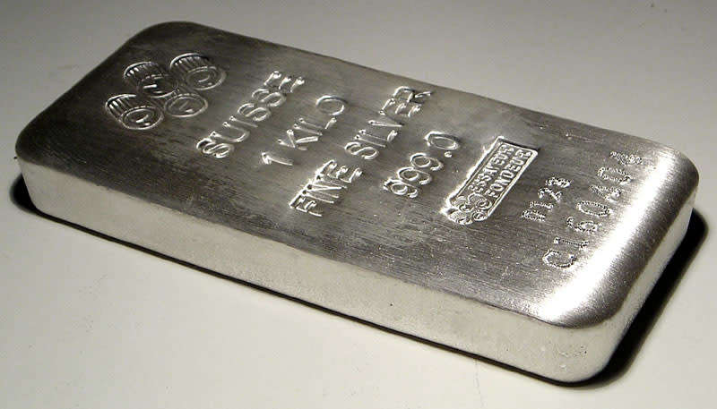 One Kilogram Fine (.999) Silver PAMP Swisse Bar, 32.15 Troy Ounces