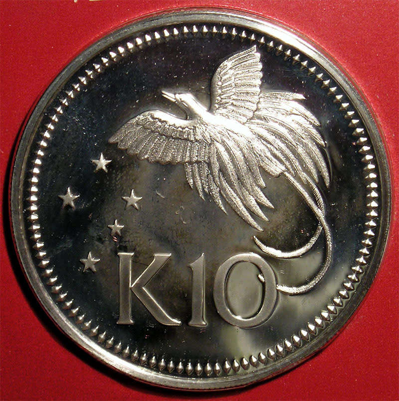 Papua New Guinea: 1979 Proof Silver 10 Kina * 1.23 Troy Oz *