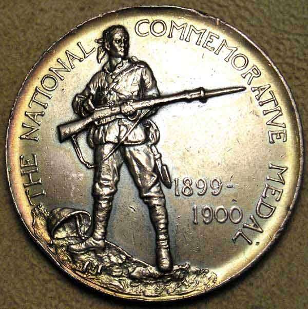 Boer War: National Commemorative Medal in Silver Large 45mm