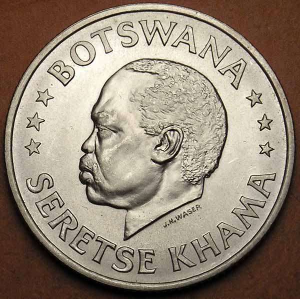 Botswana: ND (1966) B Silver 50 Cents for Independence