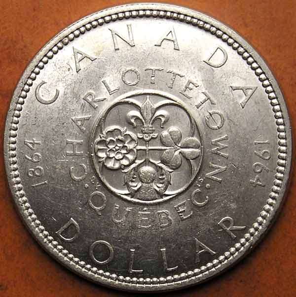 Canada: 1964 Elizabeth II Silver Dollar (Crown-Sized)