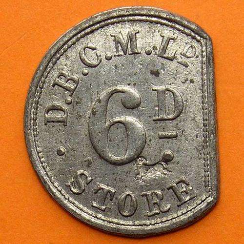 De Beers Consolidated Mines 6d Token for Wesselton