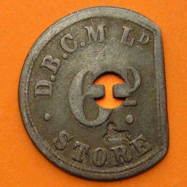 De Beers Consolidated Mines 6d Token for Bultfontein