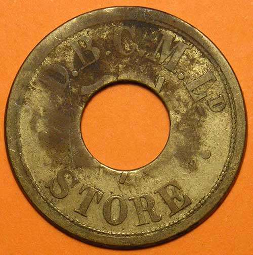 De Beers Consolidated Mines 1/- Token