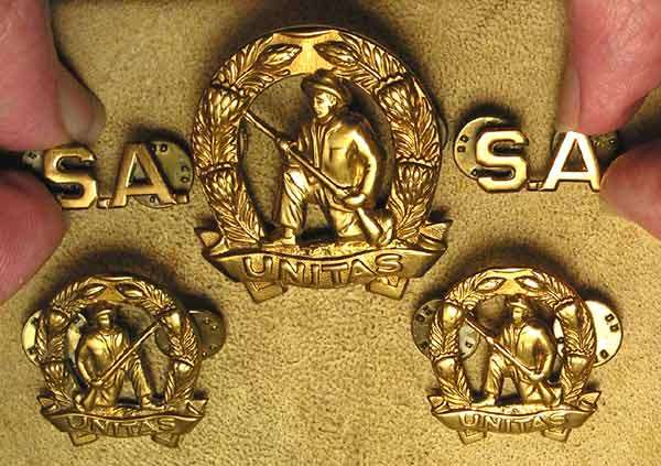 SET of SA Commando UNITAS Brass Badges