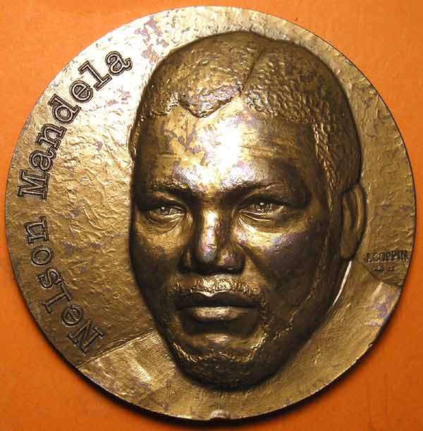 Mandela Rivonia Trial "I am prepared to die" 1964 Large French Medal * SCARCE *