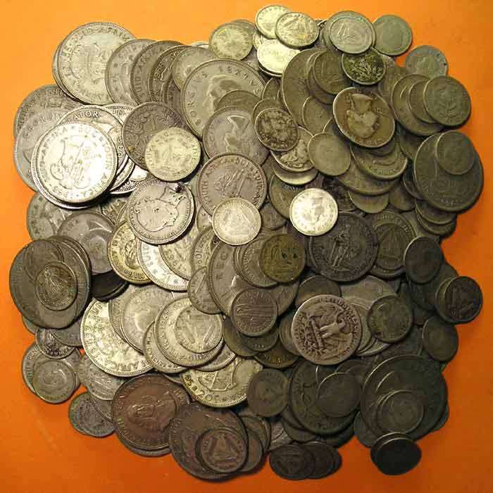 Huge Quantity of Silver Coins - 1420gm - 22.8 Troy Oz Pure Silver