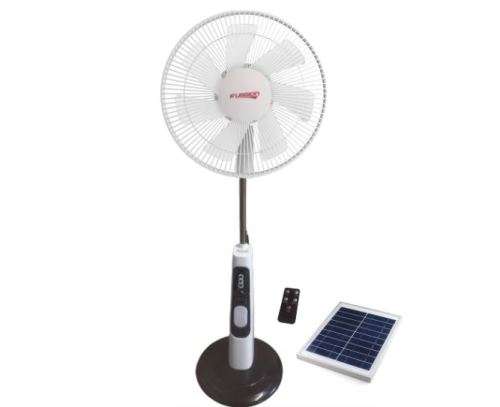 Fussion 16` Solar Rechargeable Stand Fan