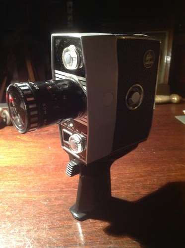 Vintage movie camera - Bolex Pan-Cinor - in original case