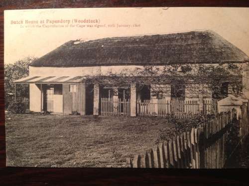 Picture Postcard - Papendorp (Woodstock) - significant history to house