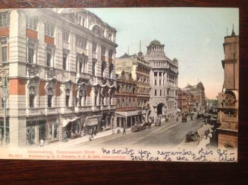 Picture Postcard - Johannesburg - Commissioner street