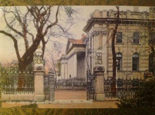 Picture postcard - Cape Town - Public Library in Government lane