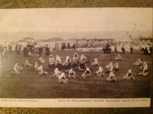 Picture postcard - Mazawattee tea advertising cards - 6 South African Historical Pageant cards