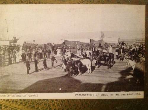 Picture postcard - Mazawattee tea advertising cards - 6 South African Historical Pageant cards