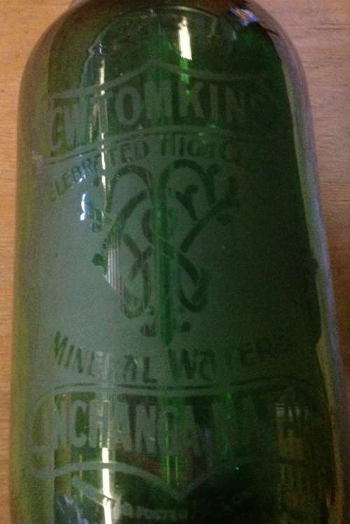 Syphon / Siphon - mineral water bottle - CW Tomkins (Durban) - Green