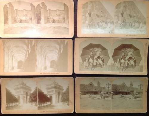 Stereo photographs (x 55 - worldwide)