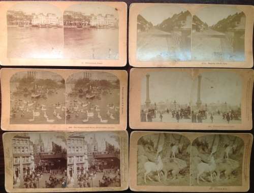 Stereo photographs (x 55 - worldwide)