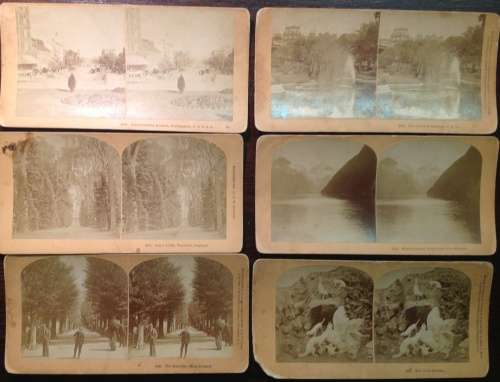 Stereo photographs (x 55 - worldwide)
