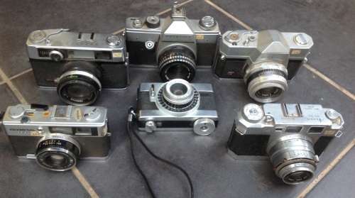 Vintage SLR/35mm cameras - DISPLAY ONLY (x6) (MECol8)