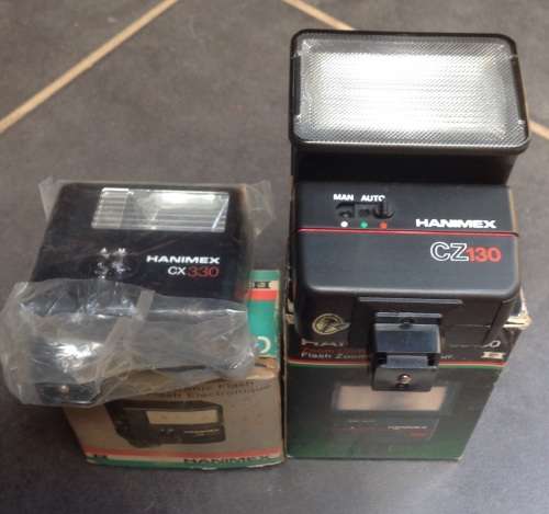 Vintage Halina camera flashes (x2) - Original boxes (MEB4)