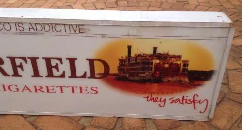 Collectable vintage Chesterfield advertising light box/sign (large) - for the man cave