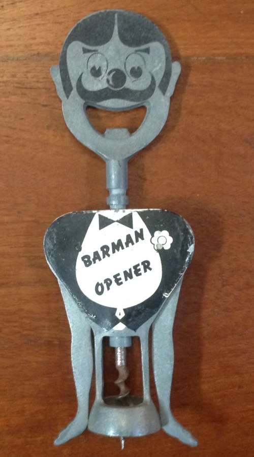 Gemelli Barman - Italian double lever corkscrew - Aluminium (with cap lifter incorporated)