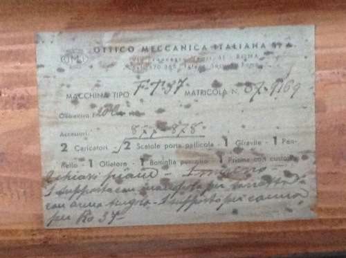 Scarce WW2 Italian made photogrammetry camera (for mounting in an aircraft) - incomplete