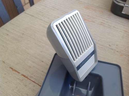 Vintage Grundig tape recorder with microphone