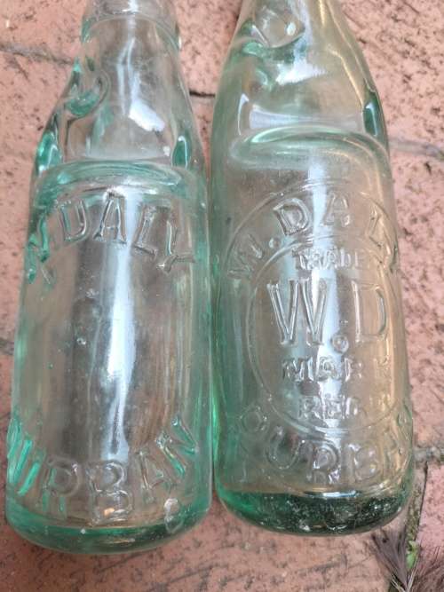 Vintage Durban Daly bottles (with marbles)
