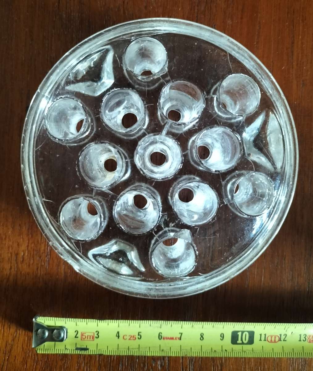 Vintage glass flower frog