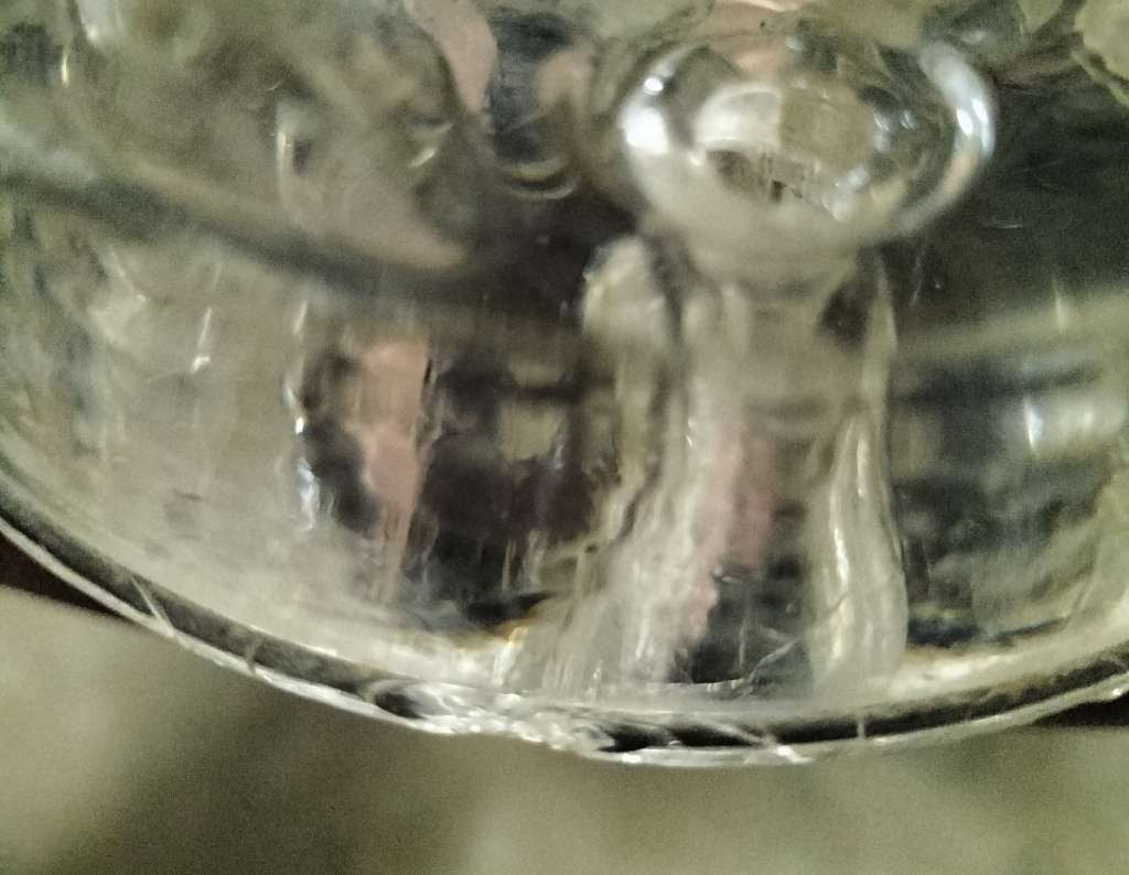 Vintage glass flower frog